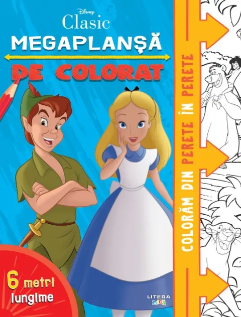 Coperta cărții Disney Clasic. Megaplanșă de colorat