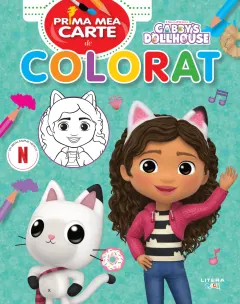 Coperta cărții Gabby's Dollhouse. Prima mea carte de colorat