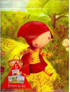 Coperta cărții My Fairytale Time Childrens Book Lot in Tote Bag Puss in Boots Billy Goats Gruff