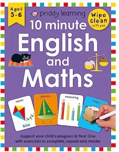 Coperta cărții 10 Minute English and Maths, Priddy Books, Roger Priddy