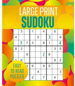 Coperta cărții Large Print Sudoku: Over 250 Easy-to-Read Puzzles