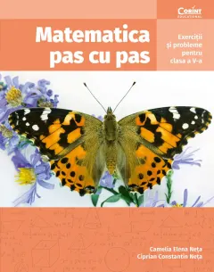 Coperta cărții Matematica pas cu pas. Exerciții și probleme pentru clasa a V-a