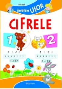 Coperta cărții Invatam usor Cifrele (4-6 ani)