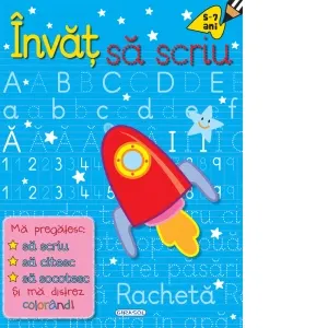 Coperta cărții Invat sa scriu. 5-7 ani