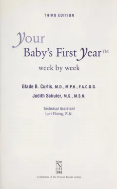 Coperta cărții Your baby's first year week by week