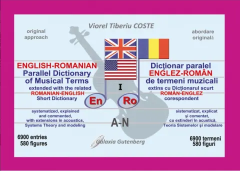 Coperta cărții Dicționar paralel englez-român de termeni muzicali (vol. 1) (A-N)