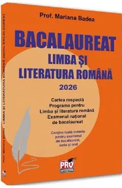 Coperta cărții Bacalaureat 2026. Limba si literatura romana