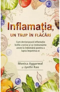 Coperta cărții Inflamatia, un trup in flacari - Monica Aggarwal, Jyothi Rao