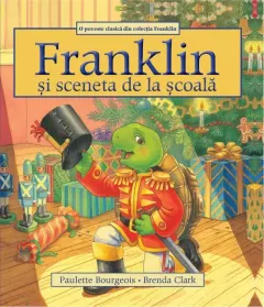 Coperta cărții Franklin și sceneta de la școală