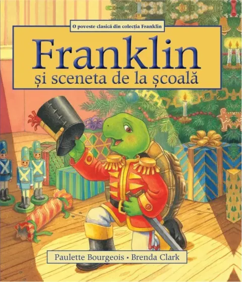 Coperta cărții Franklin și sceneta de la școală
