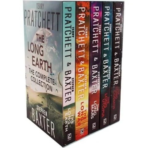Coperta cărții The Long Earth Series, Terry Prachett, Stephen Baxter