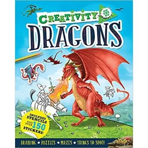 Coperta cărții Creativity on the Go: Dragons