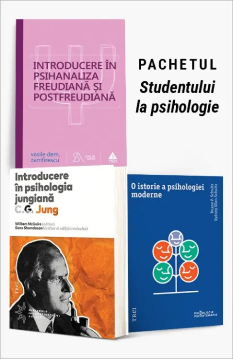 Coperta cărții Pachetul Studentului la psihologie. Introducere în psihanaliza freudiană și postfreudiană/Introducere în psihologia jungiană/O istorie a psihologiei moderne
