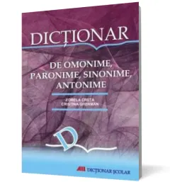 Coperta cărții Dictionar de omonime, paronime, sinonime, antonime