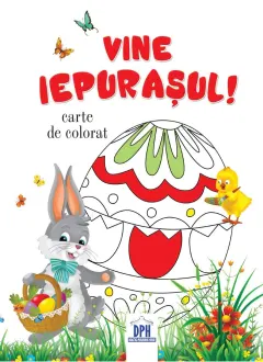 Coperta cărții Vine iepurasul! Carte de colorat
