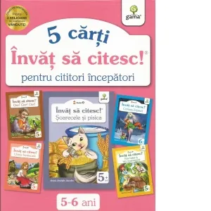 Coperta cărții Pachet Invat sa citesc! Nivelul 0. 5 carti interactive pentru cititorii incepatori III