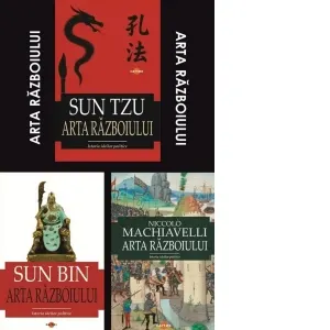 Coperta cărții Pachet Arta razboiului: 1. Arta razboiului, Sun Tzu; 2. Arta razboiului, Niccolo Machiavelli; 3. Arta razboiului, Sun Bin