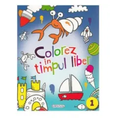 Coperta cărții Colorez in timpul liber (bleu)
