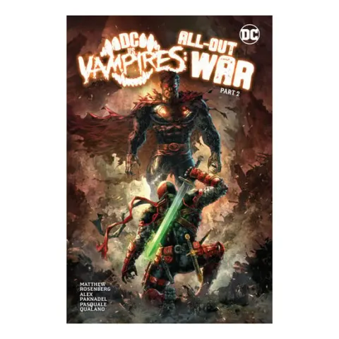 Coperta cărții DC vs. Vampires, all-out war