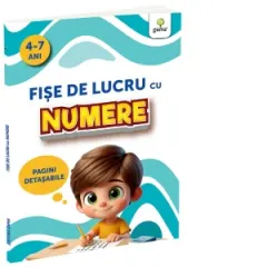 Coperta cărții Fise de lucru cu numere (4-7 ani)
