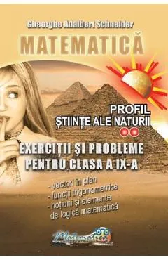 Coperta cărții Matematica. Profil stiinte ale naturii: Exercitii si probleme - Clasa 9