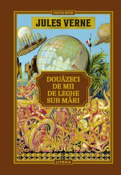 Coperta cărții Douazeci de mii de leghe sub mari. Volumul 2. Biblioteca Jules Verne