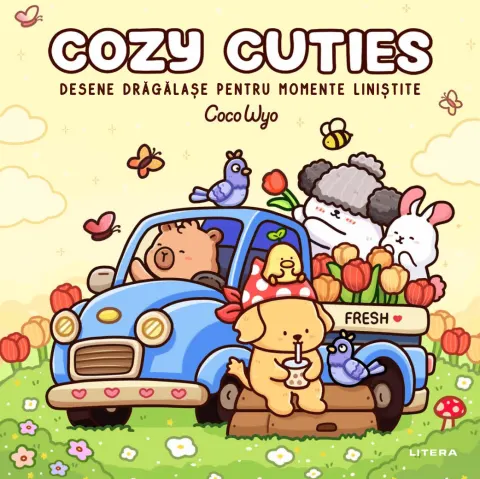 Coperta cărții Cozy Cuties. Desene dragalase pentru momente linistite