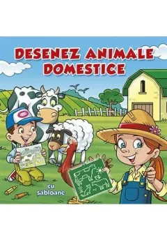 Coperta cărții Desenez animale domestice - sabloane
