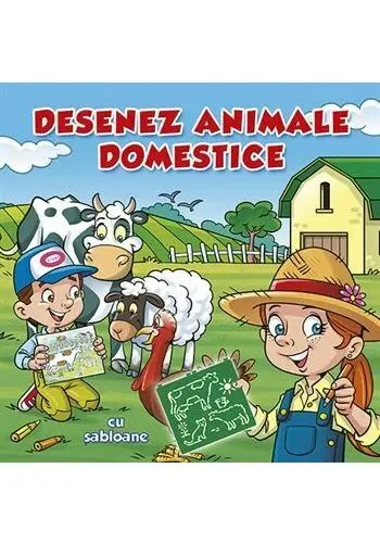 Coperta cărții Desenez animale domestice - sabloane