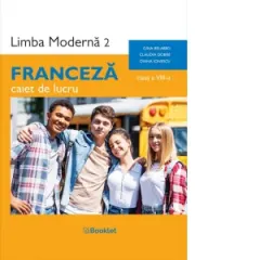 Coperta cărții Limba moderna 2 Franceza. Caiet de lucru pentru clasa a VIII-a