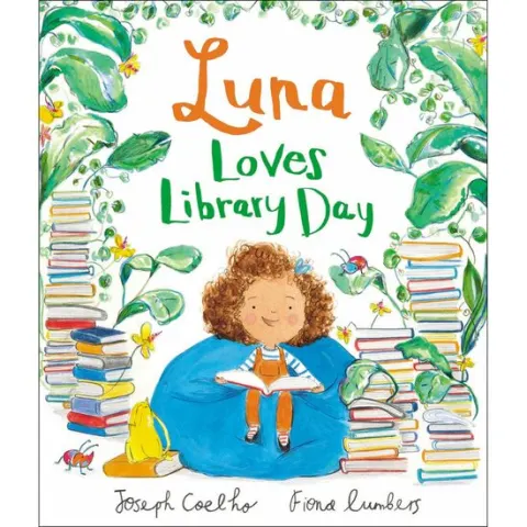 Coperta cărții Luna Loves Library Day, Joseph Coelho