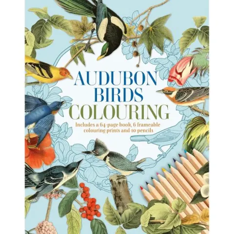 Coperta cărții Audubon Birds Colouring Kit (Arcturus Colouring Kits)