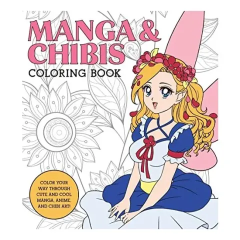 Coperta cărții Manga and Chibis Coloring Book, Walter Foster Creative Team