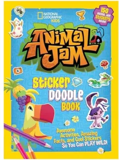 Coperta cărții Animal Jam Sticker Doodle Book, National Geographic