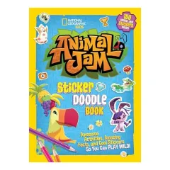 Coperta cărții Animal Jam Sticker Doodle Book, National Geographic