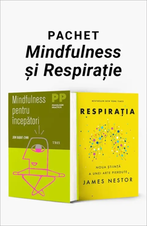 Coperta cărții Pachet Mindfulness și Respirație. Mindfulness pentru începători/Respirația - Jon Kabat-Zinn, Ph.D.