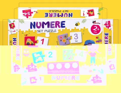Coperta cărții Numere. Puzzle - 54 piese