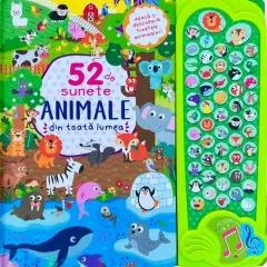 Coperta cărții Animale din toata lumea. 52 de sunete