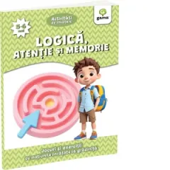 Coperta cărții Logica, atentie si memorie. Jocuri si exercitii cu notiunile invatate la gradinita (5-6 ani)