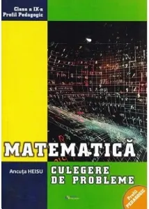 Coperta cărții Matematica. Clasa a IX-a, profil pedagogic. Culegere de probleme