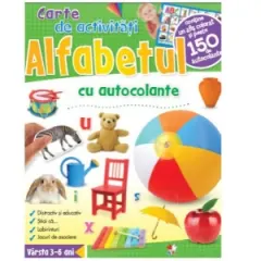 Coperta cărții Alfabetul. Carte de activitati cu autocolante