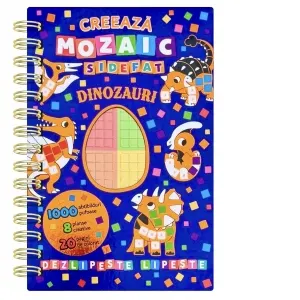 Coperta cărții Creaza mozaic sidefat - Dinozauri