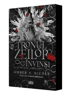 Coperta cărții Tronul zeilor învinși (al doilea volum al seriei „Zei și monștri”) ediție specială
