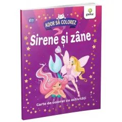 Coperta cărții Sirene și zâne. Ador să colorez