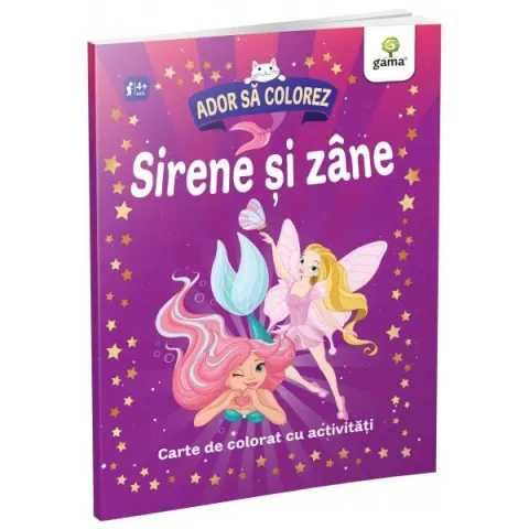 Coperta cărții Sirene și zâne. Ador să colorez