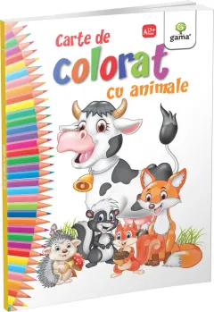 Coperta cărții Carte de colorat cu animale