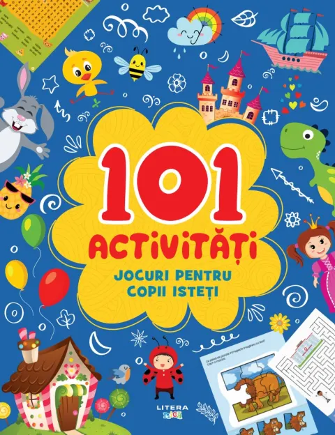 Coperta cărții 101 activități. Jocuri pentru copii isteți