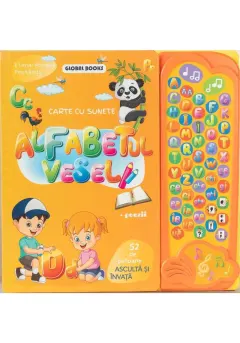 Coperta cărții Alfabetul vesel-carte cu 52 de sunete