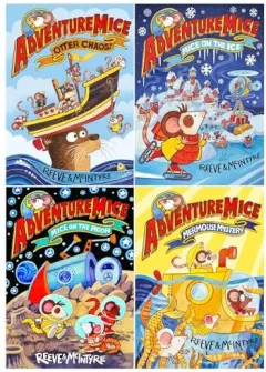 Coperta cărții Adventuremice Series By Philip Reeve & Sarah McIntyre 4 Books Collection Set
