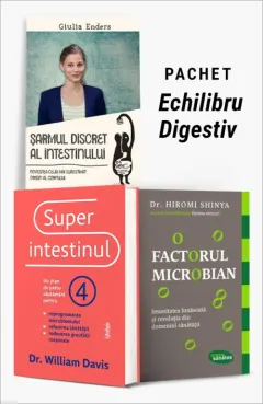 Coperta cărții Pachet Echilibru Digestiv. Șarmul discret al intestinului/Superintestinul/Factorul microbian - Giulia Enders
